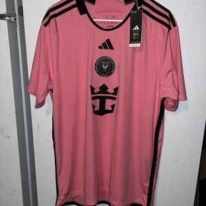 Adidas 2024/2025 Inter Miami Away Soccer Jersey Men's XL AeroReady New Pink